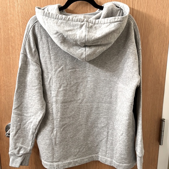 All Saints Logo Hoodie Sweatshirt Size XS in Gray Marl - Picture 4 of 6